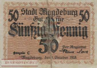 Magdeburg - 50  Pfennig (#VAM002_3b_F)