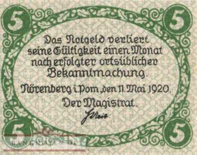 Nörenberg - 5  Pfennig (#VAN051_7_UNC)