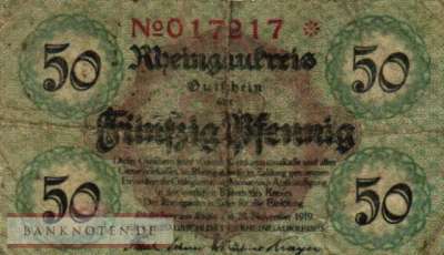 Rheingaukreis - 50  Pfennig (#VAR028_4c_VG)