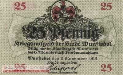 Wunsiedel - 25  Pfennig (#VAW066_3a_UNC)