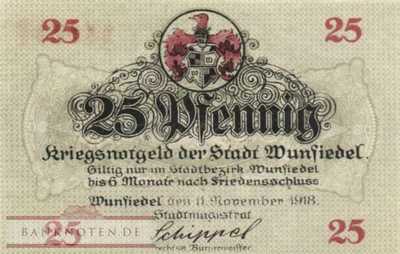 Wunsiedel - 25  Pfennig (#VAW066_4b_UNC)