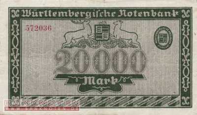 Württemberg - 20.000  Mark (#WTB15_VF)