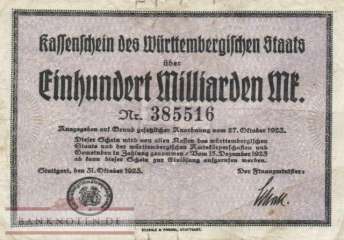 Württemberg - 100 Milliarden Mark (#WTB31c_F)