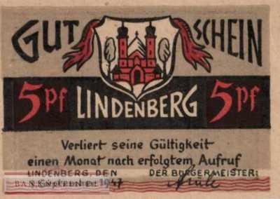 Lindenberg i. Allgäu - 5  Pfennig (#XNL001_1_UNC)
