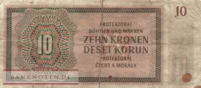 Protektorat Böhmen und Mähren - 10  Kronen (#ZWK-014a_VG)
