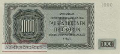 Protektorat Böhmen und Mähren - 1.000  Kronen - SPECIMEN (#ZWK-020b_AU)
