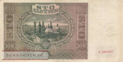 Deutschland - 100  Zloty (#ZWK-038_VF)