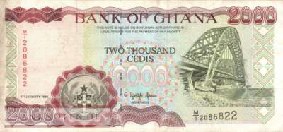 Ghana - 2.000  Cedis (#030b_VF)