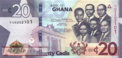 Ghana - 20  Cedis (#048b_UNC)