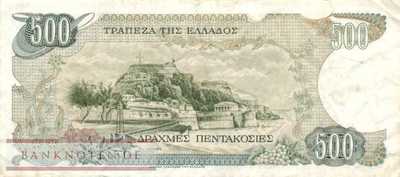 Griechenland - 500  Drachmai (#201a_F)