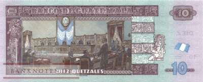 Guatemala - 10  Quetzales (#123Ai_UNC)