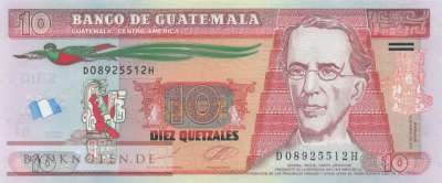Guatemala - 10 Quetzales (#123Ak_UNC)