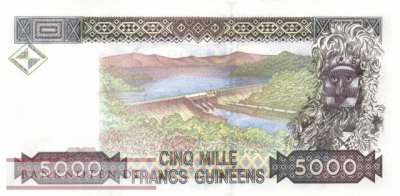 Guinea - 5.000  Francs Guinéens (#038_UNC)