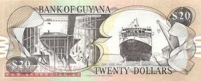 Guyana - 20  Dollars - Canadian Bank Note Company (#030e-2_UNC)