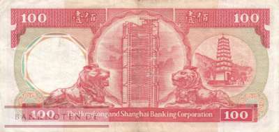 Hong Kong - 100  Dollars (#194a-85_F)