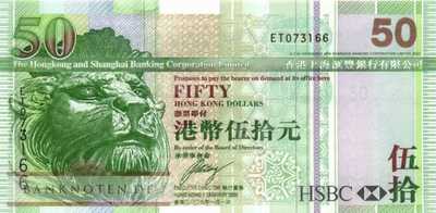 Hong Kong - 50  Dollars (#208f_UNC)