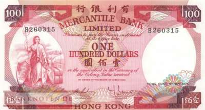 Hong Kong - 100  Dollars (#245_UNC)