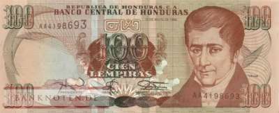Honduras - 100  Lempiras (#075c_UNC)