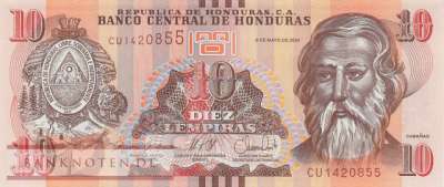 Honduras - 10 Lempiras (#099f_UNC)