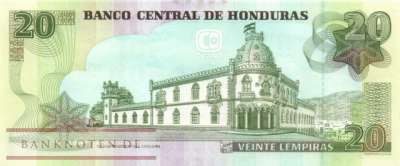 Honduras - 20  Lempiras (#100a_UNC)