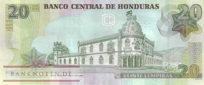 Honduras - 20  Lempiras (#100b_UNC)