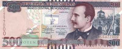 Honduras - 500  Lempiras (#103b_UNC)