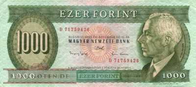 Hungary - 1.000  Forint (#176b_VF)