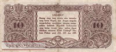 Indonesien - 10  Rupiah (#019_VG)