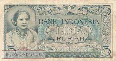 Indonesien - 5  Rupiah (#042_VF)