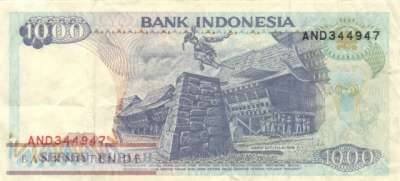 Indonesien - 1.000  Rupiah (#129f_VF)