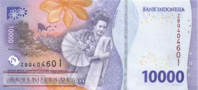 Indonesia - 10.000  Rupiah (#165b_UNC)