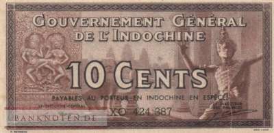 Indochina - 10 Cents (#085e_VF)