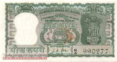 Indien - 5  Rupees (#054b_UNC)