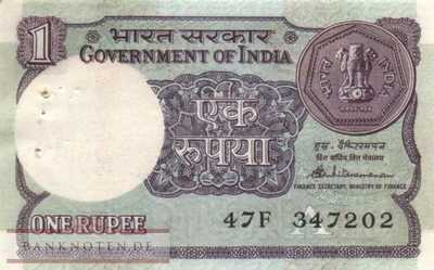Indien - 1  Rupee (#078Ac-86_AU)