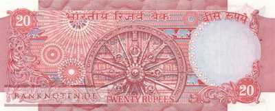 Indien - 20  Rupees (#082b_UNC)