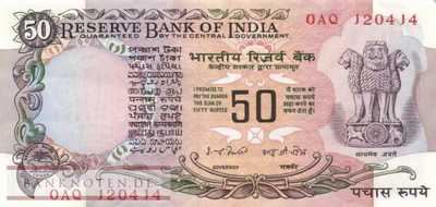 Indien - 50  Rupees (#084a_AU)