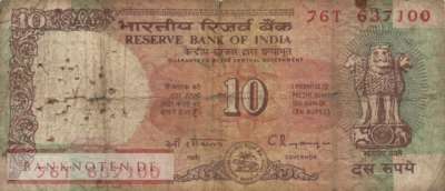 Indien - 10  Rupees (#088c_VG)