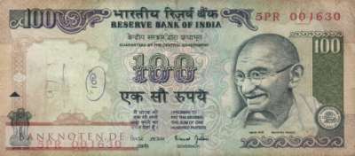 Indien - 100  Rupees (#091e_VG)