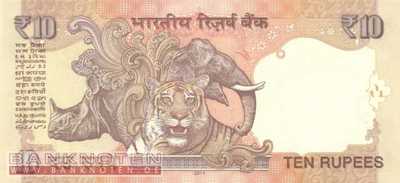 India - 10  Rupees (#102b_UNC)