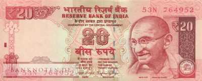 Indien - 20  Rupees (#103m_UNC)