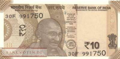 India - 10  Rupees (#109s_UNC)