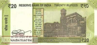 India - 20  Rupees (#110o_UNC)