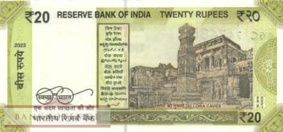 Indien - 20  Rupees (#110q_UNC)