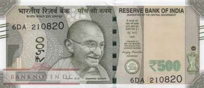 Indien - 500 Rupees (#114bl_UNC)