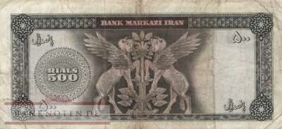 Iran - 500  Rials (#093c_F)