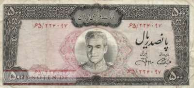 Iran - 500  Rials (#093c_F)