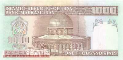 Iran - 1.000  Rials - Ersatzbanknote (#143cR_UNC)