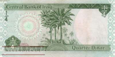 Irak - 1/4  Dinar (#061-2_VF)