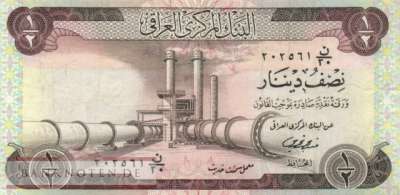 Irak - 1/2  Dinar (#062-2_VF)