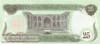 Irak - 25  Dinars (#074b_AU)